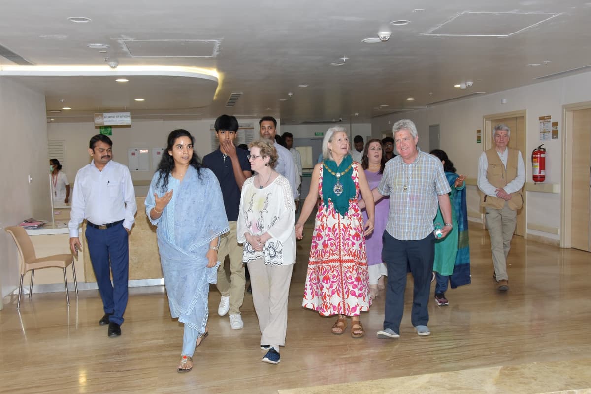 Campus Tour with NHS Delegation
