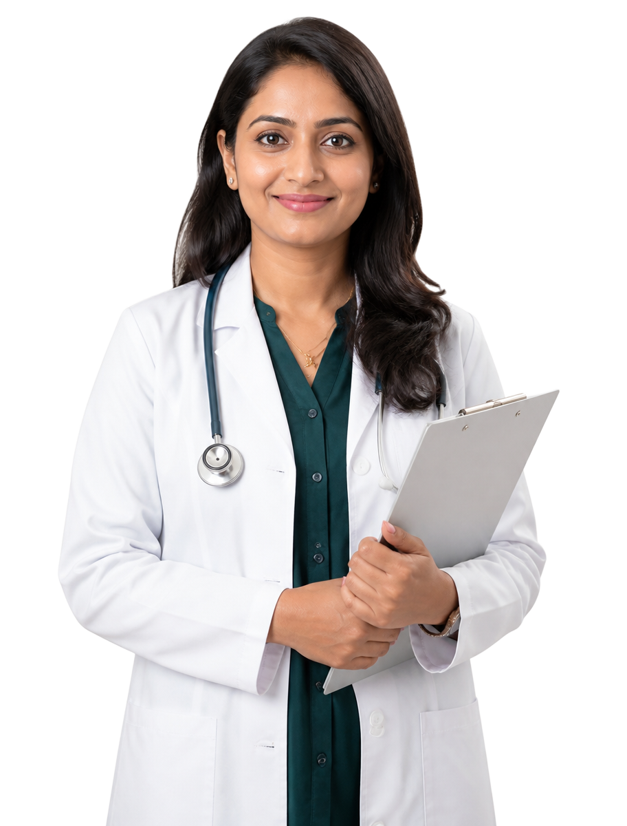Consultant physician with patient records
